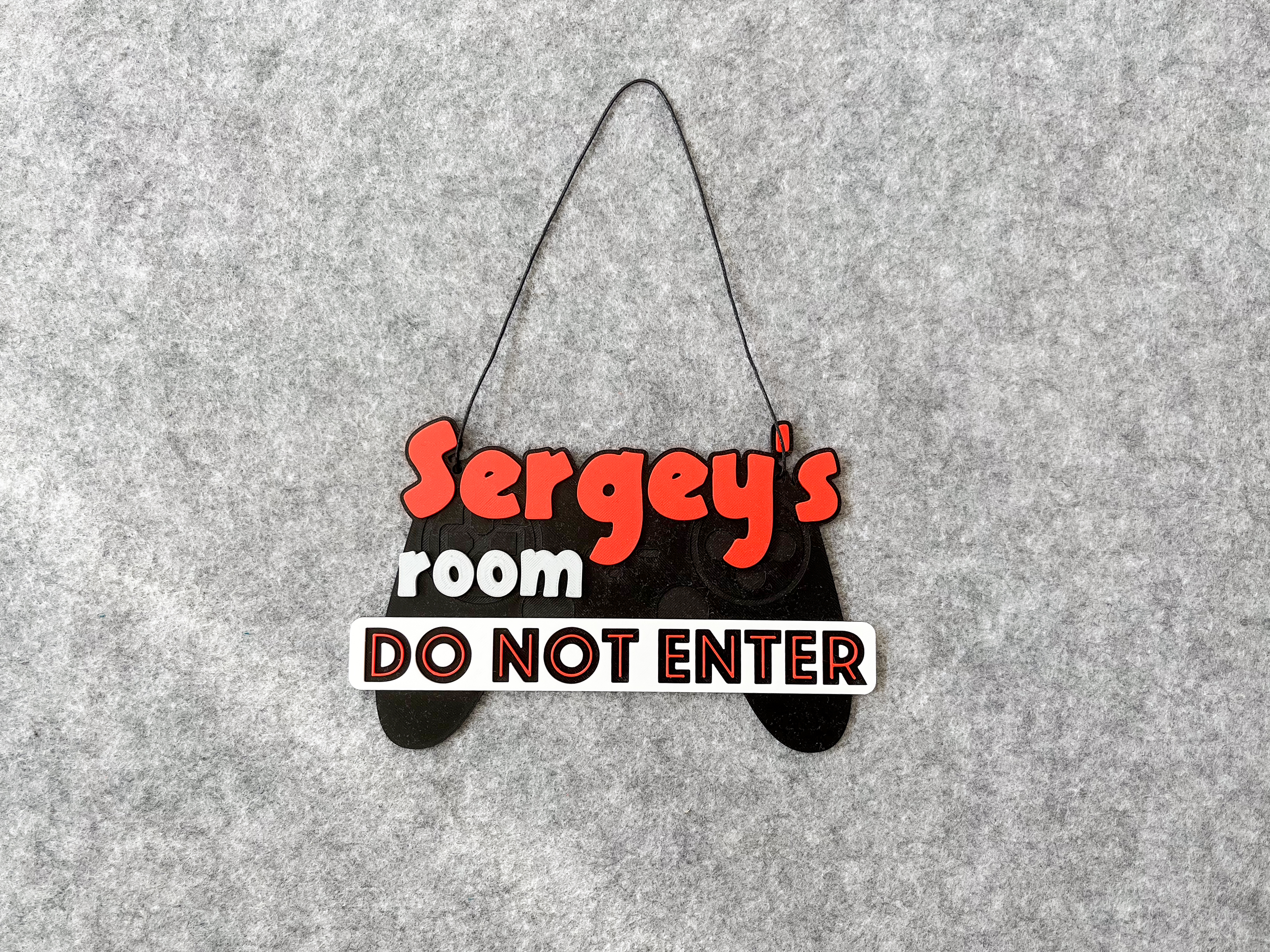 Personalised Gamer Room Door Sign